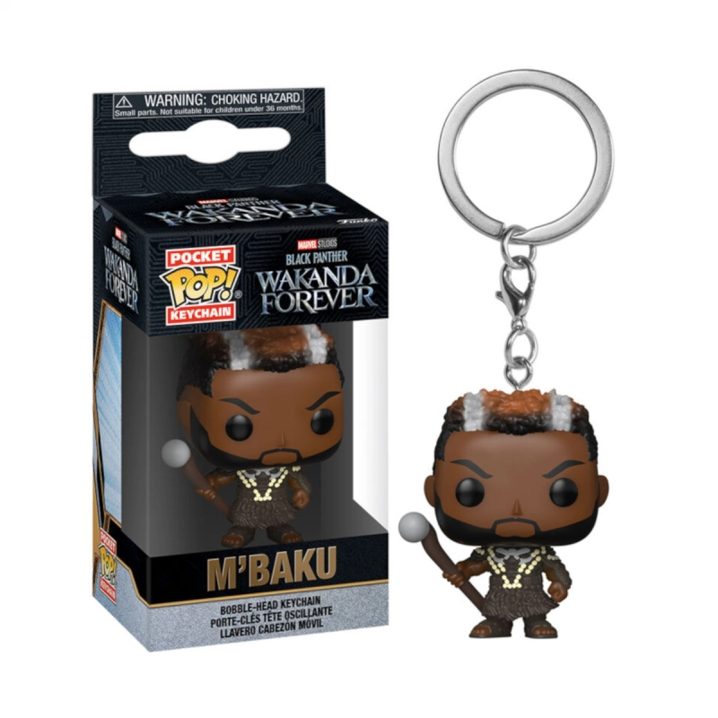 Pocket Pop! Marvel Keychain: Black Panther Wakanda Forever - Mbaku  <strong>€‌4.00</strong> <s> €‌9.95</s><p>(STOCK 1)