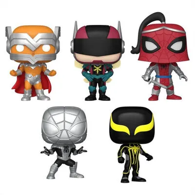 Ikon Collectables Marvel: Year Of The Spider SpiderMan US Exclusive Pop 5 Pack RS