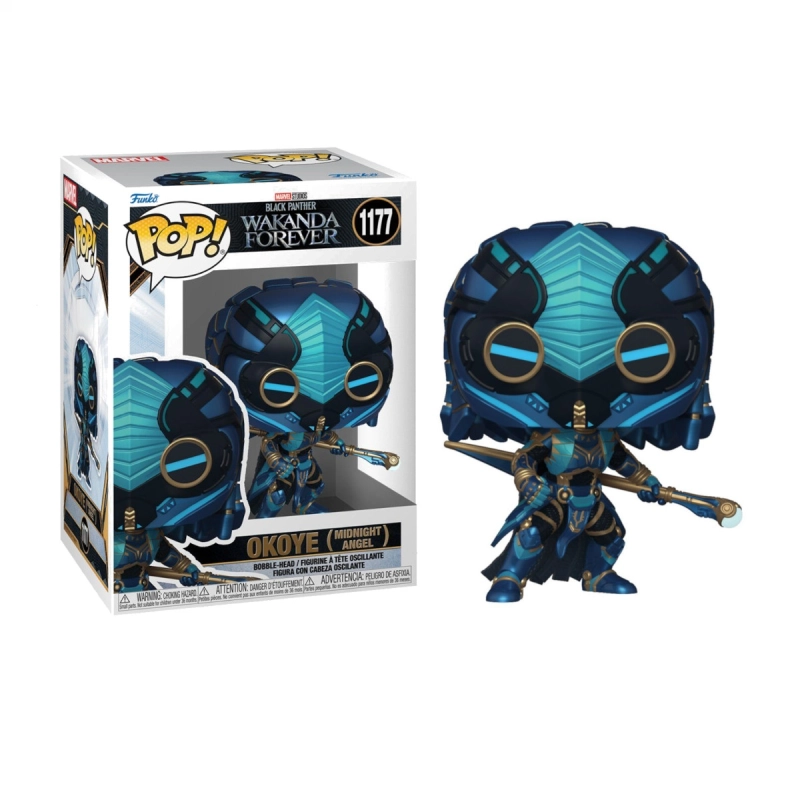 Black Panther Wakanda Forever -  Okoye, Midninght Angel   <strong>€‌6.00</strong> <s> €‌16.95</s><p>(STOCK 1) 